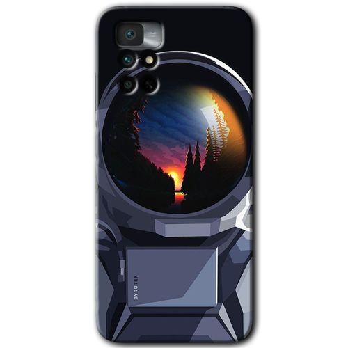 Potkal Hediye Fabrikası Xiaomi Redmi Note 11 4G Kılıf HD Desen Baskılı Arka Kapak - Astronot