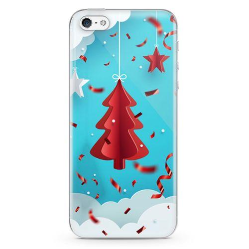 Apple iPhone 5 Kılıf Yılbaşı Hediyesi Arka Kapak Koruma Desenli Full Koruyucu