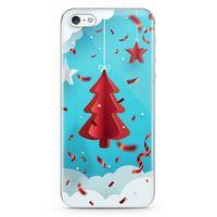 Apple iPhone 5 Kılıf Yılbaşı Hediyesi Arka Kapak Koruma Desenli Full Koruyucu