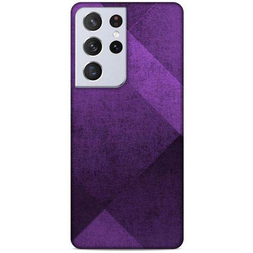 Samsung Galaxy S21 Plus Uyumlu Kılıf Mor Delisi (16) Kalın Kılıf Üçgen