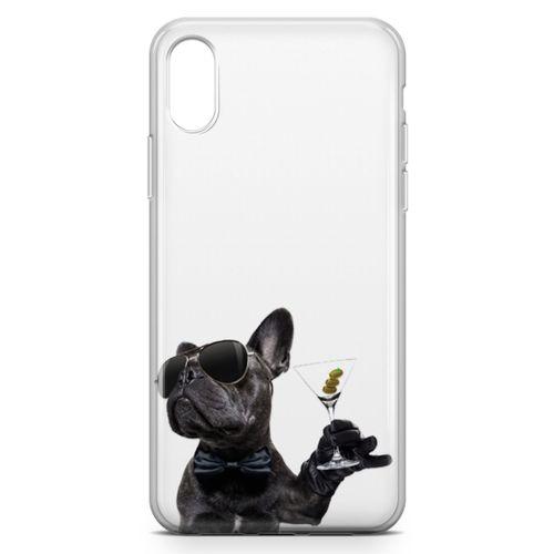Apple iPhone X Kılıf French Bulldog Arka Kapak Koruma Desenli Full Koruyucu