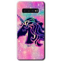Samsung Galaxy S10 HD Baskılı Kılıf + 9D Tam Ekran Koruyucu - Unicorn Kristal