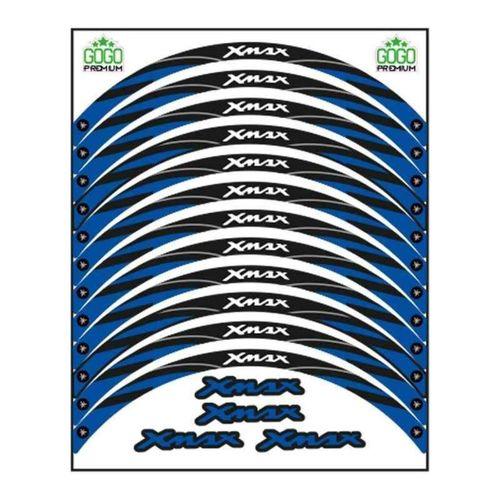 YAMAHA Yamaha Mavi Reflektör Baskı Xmax Uyumlu 1 Set Jant Şeridi