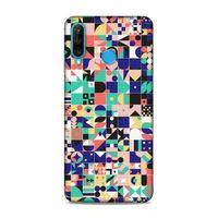 Huawei P30 Lite Uyumlu Kılıf Insomnia (40) Fit Silikon Kılıf Minik Kareler