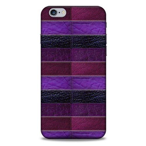 Apple Iphone 6 Plus Kılıf Patchwork (14) Lansman Kılıf Mor Bordo