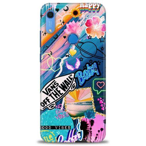 Huawei Y6S Kılıf HD Baskılı Kılıf - Happy Vans + Tam Ekran Koruyucu
