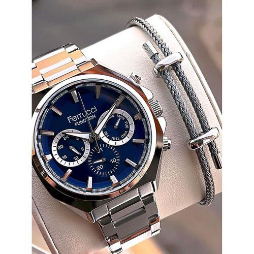 Ferrucci 2 Yıl Garantili Çelik Kordon İç Kadran Özellikleri Aktif 3 Atm Erkek Kol Saati EF.03319.2