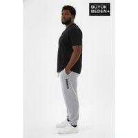 Erkek Büyük Beden BROOKLYN Baskılı Paça Lastikli Rahat Kesim Jogger İnce Eşofman Altı SPR26BEA951-2