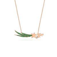 Yıldız Kuyruğu Zülfikar Kılıcı Kadın Gümüş Kolye