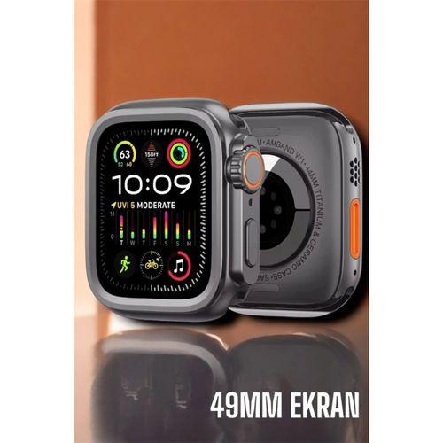 Suya Ve Toza Dayanıklı 45 Mm Akıllı Saat Bildirim Ve Cevapsız Çağrı Görüntüleme