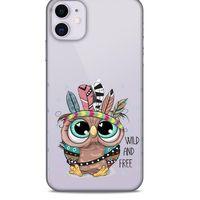 Zoologix (47) Apple iPhone 12 Şeffaf Kılıf Silikon Desenli