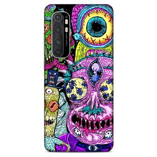 Xiaomi Mi Note 10 Lite Uyumlu Kılıf Rick And Morty (47) Crystal Flex Kılıf Decoy Mortys