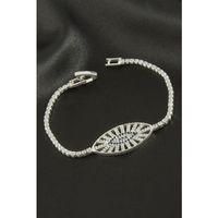 Oval Zirkon Taşlı Çocuk Bileklik 16 cm