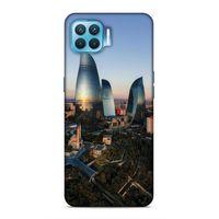 Oppo Reno 4 Lite Uyumlu Kılıf Azarbaijan (32) Soft Silikon Kılıf Azerbaycan Kuleleri