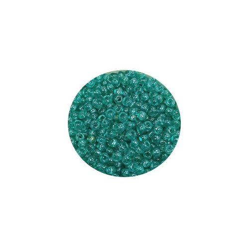 Dökme Cam Kum Boncuk (11/0) 2 mm - 20 Gram -  Şeffaf Yeşil - BNC014