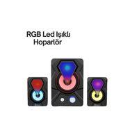 Renkli Led Işıklı Hoparlör