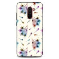 Xiaomi Pocophone F1 Kılıf Desenli Özel Seri Tüyler (35) Fit Design Kılıf