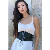 Deri Korse Kemer, İp Detaylı Şık Harness Kemer - Brf607