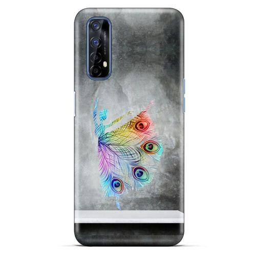 Oppo Realme 7 Kılıf Desenli Özel Seri Tüyler (38) Neo Hybrid Kılıf