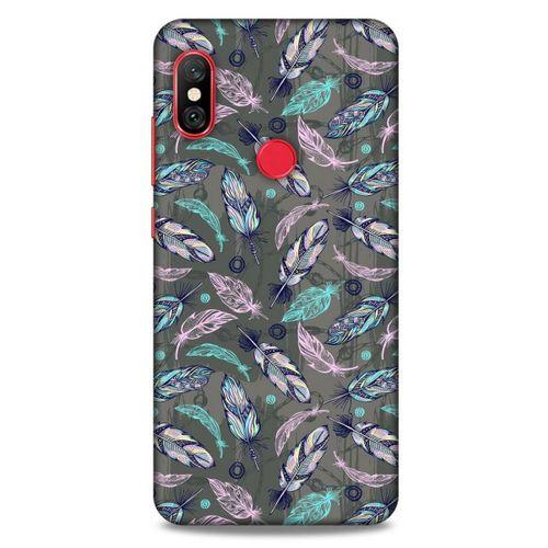 Xiaomi Mi A2 Lite Kılıf Desenli Özel Seri Tüyler (6) Silikon Kılıf