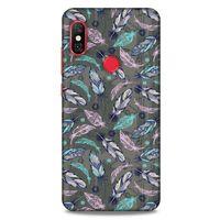 Xiaomi Mi A2 Lite Kılıf Desenli Özel Seri Tüyler (6) Silikon Kılıf