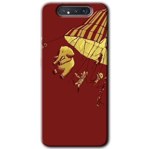 Samsung Galaxy A80 HD Baskılı Kılıf + 9D Tam Ekran Koruyucu - Zoo