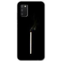 Potkal Hediye Fabrikası Samsung Galaxy A02s Kılıf HD Desen Baskılı Arka Kapak - Sönmüş Kibrit