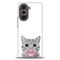 Huawei Nova 10 Kılıf HD Baskılı Kılıf - Cat + Tam Ekran Koruyucu