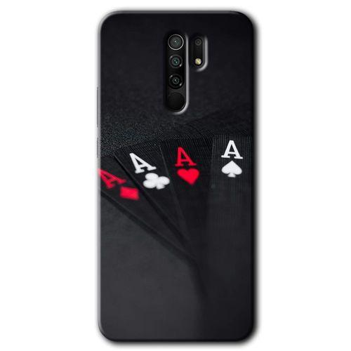 MRCİLETİSİM Xiaomi Redmi 9 Kılıf HD Desen Baskılı Arka Kapak+Temperli Cam - Full As