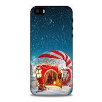 Apple Iphone 5S Kılıf Snowix (1) Kılıfı Kırmızı Beyaz