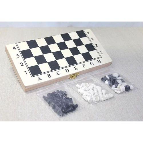 Ahşap Kutulu Satranç Ve Tavla Seti Alk4025