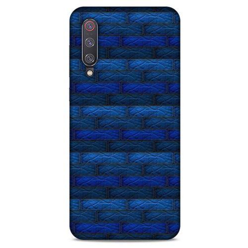 Xiaomi Mi 9 Kılıf Patchwork (43) Thin Fit Kılıf Mavi Tonları
