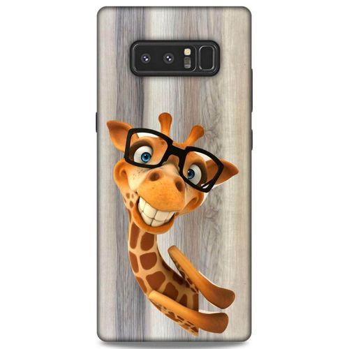 Lopard Samsung Galaxy Note 8 Uyumlu Kılıf GameX (43) Thin Fit Kılıf Gözlüklü Zürafa