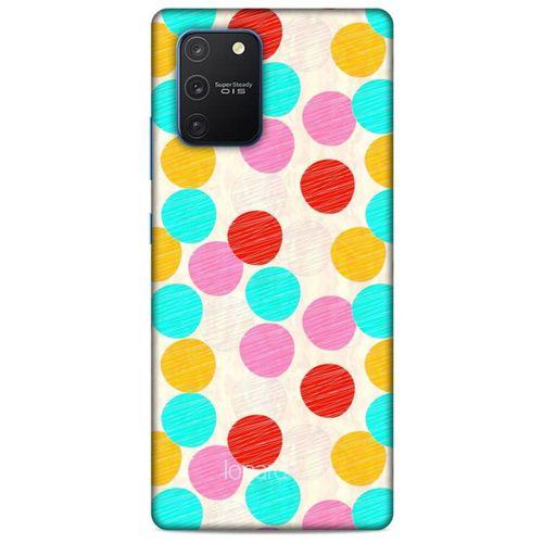 Samsung Galaxy S10 Lite Kılıf Pastel Renkler (30) Silicone Case Turkuaz Pembe