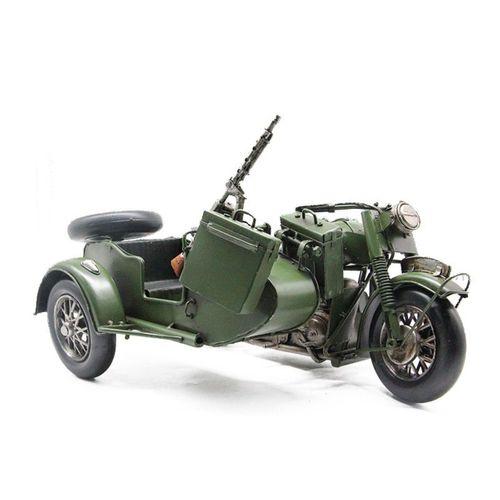 Dekoratif Metal Askeri Sepetli Motor