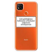 Xiaomi Redmi 9C Kılıf HD Yazı Baskılı Silikon Arka Kapak - Yazı 15