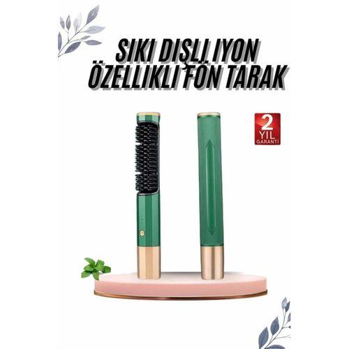 Üflemeli Saç Düzleştirici Fön Tarak Yüksek Isı Ayarlı İyon Özellikli