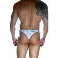 Erkek  Beyaz Arkası Büzgülü Brazillian Slip