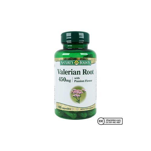 Nature's Bounty Nature's Bounty Valerian Root 450 mg With Passion Flower 100 Kapsül