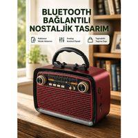 Bluetooth Bağlantılı Taşınabilir Hoparlör – Fm am Radyo Özellikli, Şarj Edilebilir Batarya, 1 Kg