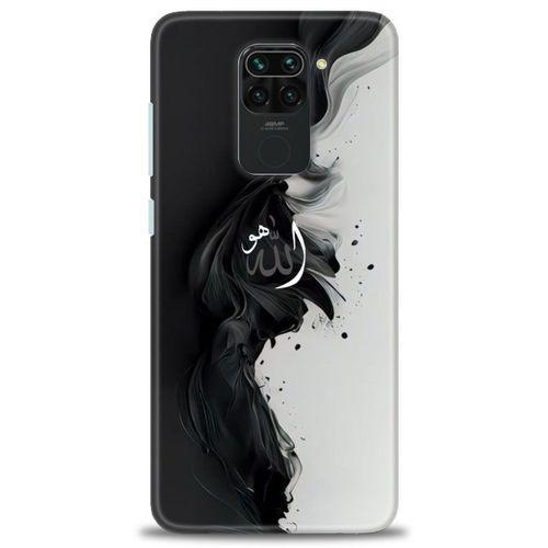 Xiaomi Redmi Note 9 Kılıf HD Baskılı Kılıf - Siyah ve Beyaz + Tam Ekran Koruyucu