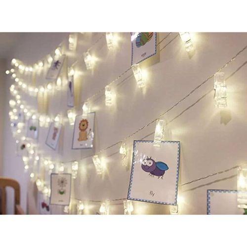 10'lu Led Işıklı Fotoğraf Mandalları