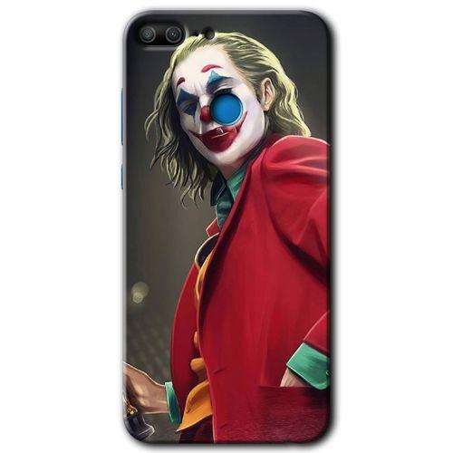 MRCİLETİSİM Honor 9 Lite Kılıf HD Desen Baskılı Arka Kapak + Temperli Cam - Reel Joker