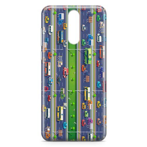 Huawei Mate 10 Lite Kılıf Otoyol Arka Kapak Koruma Desenli Full Koruyucu