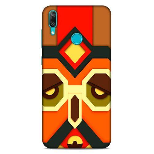Lopard Huawei Y7 2019 Uyumlu Kılıf Soyut Sanat (6) Desenli Silikon Kılıf
