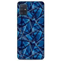 Samsung Galaxy A51 Uyumlu Kılıf Mavi Delisi (46) Core Armor Kılıf Geometrik