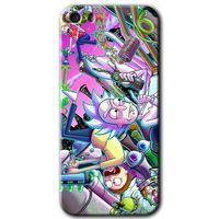 MRCİLETİSİM iPhone 5s Kılıf HD Desen Baskılı Arka Kapak + Temperli Cam - Graffiti Çizgi Film