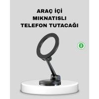 Katlanır Manyetik Araç İçi Telefon Tutucu – 360° Dönebilen, Magsafe Uyumlu, Güçlü Mıknatıslı Tasarım