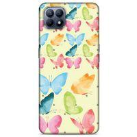 Animax Kelebek Suluboya Huawei P40 Lite Kılıf Desenli Silikon