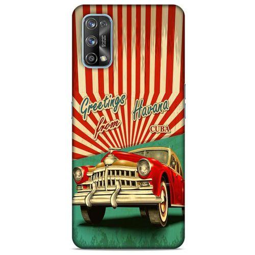 Retro (12) Desen Koruyucu Silikon Renkli Oppo Realme 7 Pro Kılıf